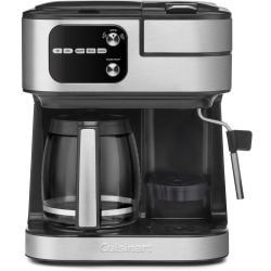 Cuisinart® 12-Cup Coffee Center Bar 4-N-1 Programmable Coffeemaker, Chrome/Black