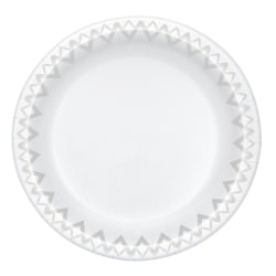 Highmark® Paper Plates, 10", Printed White, Pack Of 50