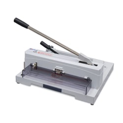 United C12 Tabletop Guillotine Paper Cutter With LED Laser Cut Line, 14.5", Gray