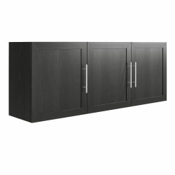 Ameriwood Home Systembuild Evolution Camberly 54"W Framed Wall Cabinet, Black Oak