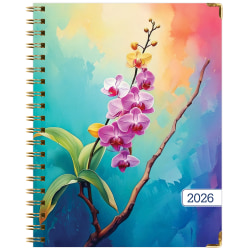 2025-2026 Global Excello Brands Hardcover Fashion Weekly/Monthly Planner, 8-1/2" x 11", Orchid, November 2025 To December 2026