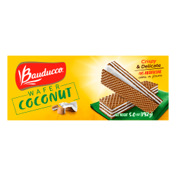 Bauducco Foods Coconut Wafers, 5. oz, Case Of 36 Packages