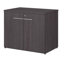Bush Business Furniture Office 500 36"W Storage Cabinet With Doors, Storm Gray, Standard Delivery