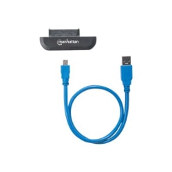 Manhattan USB-A to SATA 2.5" Adapter Cable, 42cm, Male to Male, 5 Gbps (USB 3.2 Gen1 aka USB 3.0), Supports 48-bit LBA, SuperSpeed USB, Three Year Warranty, Blister - Storage controller - SATA 6Gb/s - USB 3.0