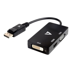 V7 DisplayPort Adapter To VGA / HDMI / DVI Adapter