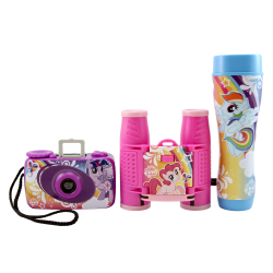 Sakar My Little Pony 3-Piece Adventure Kit With Camera, Flashlight And Binoculars, Multicolor