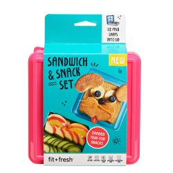 Fit & Fresh Sandwich And Snack Set, Purple