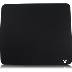 V7 MP01BLK-2NPV7 Black Mouse Pad - V7 Black Mouse Pad - 9.05 x 7.87 x 0.35 in (229 x 200 x 8.89 mm) - Non-Slip Rubber backing - smooth optical surface