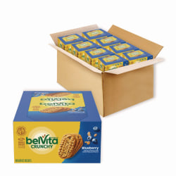 Nabisco® belVita Breakfast Biscuits, Blueberry, 1.76 Oz Pack, 8 Packs Per Box, Case Of 8 Boxes