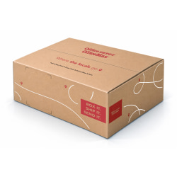 Office Depot® Brand Corrugated Shipping Box, Kraft, 14"L x 12"W x 6"H, Total Qty 1