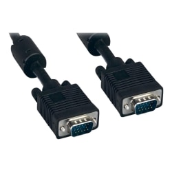 UNC Group - VGA cable - HD-15 (VGA) (M) to HD-15 (VGA) (M) - 50 ft - molded, thumbscrews - black
