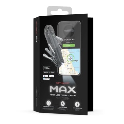 KeySmart Max With Tile™ Smart Location, Steel Gray