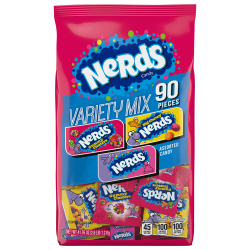 Nerds Variety Mix, 41.76 Oz, 90 Pieces Per Bag, Box Of 12 Bags