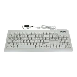 Seal Shield Silver Seal Waterproof - Keyboard - USB - QWERTY - US - white