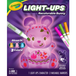 Crayola Bunny, Light Up Toy Bunny, Reusable Coloring Toy, Glow In The Dark,  4+
