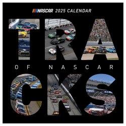 2025 TF Publishing Monthly Wall Calendar, 12" x 12", Nascar Tracks, January 2025 To December 2025