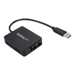 StarTech.com USB to Fiber Optic Converter - 1000Base-SX SC - USB 3.0 to Gigabit Ethernet Network Adapter - 550m MM - Windows / Mac / Linux