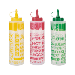 Farberware® 14-Oz. BBQ Squeeze Bottle, Multicolored, 3-Pack