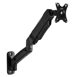 Mount-It MI-765 Single Monitor Wall Mount, 13-1/2"H x 19"W x 2-1/2"D, Black