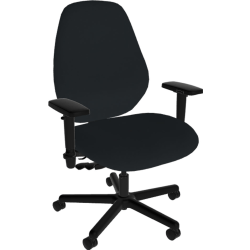 Sitmatic Goodfit Big And Tall Ergonomic Fabric High-Back Chair, Black