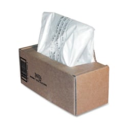 Fellowes® Powershred® Waste Bags, 36054, Clear, Carton Of 50 Bags