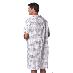 Medline Traditional Patient Gowns, 43", Demure, Pack Of 12
