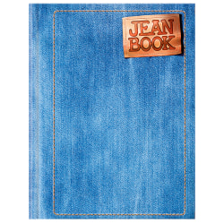 Norma Notebook, Jean, College Rule, 7" x 9", 100 Sheets, Blue, Total Qty 1
