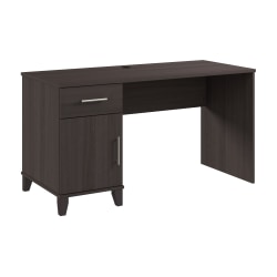 Bush Furniture Somerset 54"W Office Desk With Drawers, Storm Gray, Standard Delivery