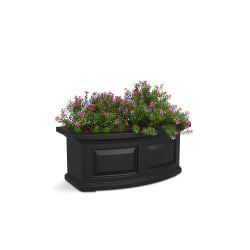 Mayne Nantucket Window Box Planter, 2', Black