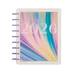 2026 Happy Planner Monthly/Weekly Classic Disc Bound Planner, 7" x 9-1/4", Fluid Fusion, January To December, PD0076C014