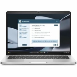 Dell Pro 14 Plus PB14255 14" Clamshell Copilot+ PC Notebook, 60Hz, AMD Ryzen AI 7 PRO 350, 32GB, 512GB SSD, Platinum Silver, Windows 11 Pro