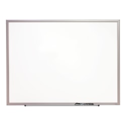 Quartet Magnetic Porcelain Dry-Erase Whiteboard, 36" x 48", Aluminum Frame With Silver Finish