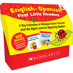 Scholastic Teacher Resources English-Spanish First Little Readers: Guided Reading Level A, Grades Pre-K To 2nd, Set Of 100 Books