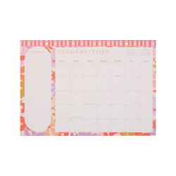 2026 Happy Planner 12-Month Desk Calendar, 12" x 17", Sunlit Floral, January To December, CD00203002