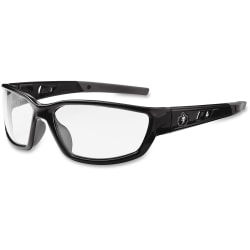 Ergodyne Kvasir Clear Lens Safety Glasses, Black