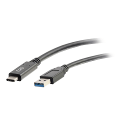 C2G Type C To USB A Cable, 6', Black