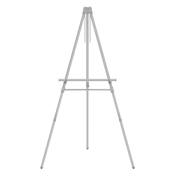 Quartet® Aluminum Heavy-Duty Telescoping Easel, Silver