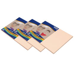 UCreate Self Portrait Paper, 12" x 18", 100% Recycled, Light Almond, 100 Sheets Per Pack, Set Of 3 Packs