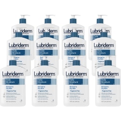 Lubriderm Fragrance Free Daily Moisture Lotion - Lotion - 16 fl oz - For Dry, Normal Skin - Applicable on Body - Moisturising, Non-greasy, Fragrance-free, Absorbs Quickly - 12 / Carton