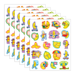Teacher Created Resources Smelly Stickers, Banana, 120 Per Pack, Set Of 6 Packs