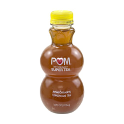 Pom Antioxidant Super Tea Pomegranate Tea, Lemonade Tea, 12 Oz, Carton Of 6