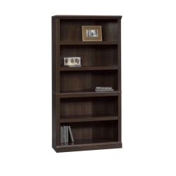 Sauder® Select 70"H 5-Shelf Bookcase, Cinnamon Cherry