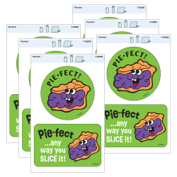 TREND Vinyl Stickers, Pie-fect!, 2 Per Pack, Set Of 6 Packs