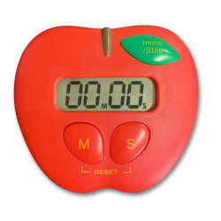 The Pencil Grip Apple-Shaped Digital Timer, Red