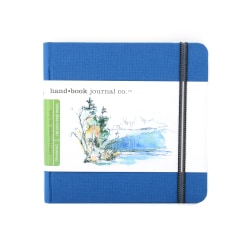 Hand Book Journal Co. Travelogue Drawing Journals, Square, 5 1/2" x 5 1/2", 128 Pages, Ultramarine Blue, Pack Of 2