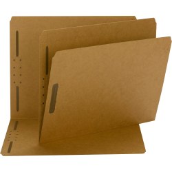 Smead® Fastener Folders, 2 Fasteners, Letter Size, Straight-Cut Tab, Kraft, Box Of 50