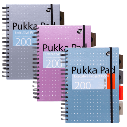 Pukka Pads B5 Project Books, Assorted Metallic Executive, Pack 3