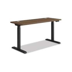 HON Coordinate 58"W Adjustable Height Standing Desk, 3-Stage Base, Pinnacle/Black