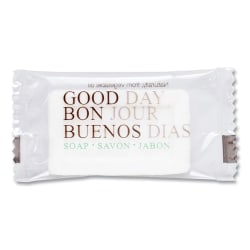 Good Day™ Amenity Bar Soap, Pleasant Scent, # 1/2, 1,000/Carton