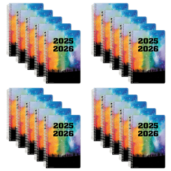 2025-2026 Global Datebooks Daily/Weekly/Monthly Academic Secondary Student Planners, August 2025 To June 2026, Pack Of 20 Planners - AY25SM558501-CP